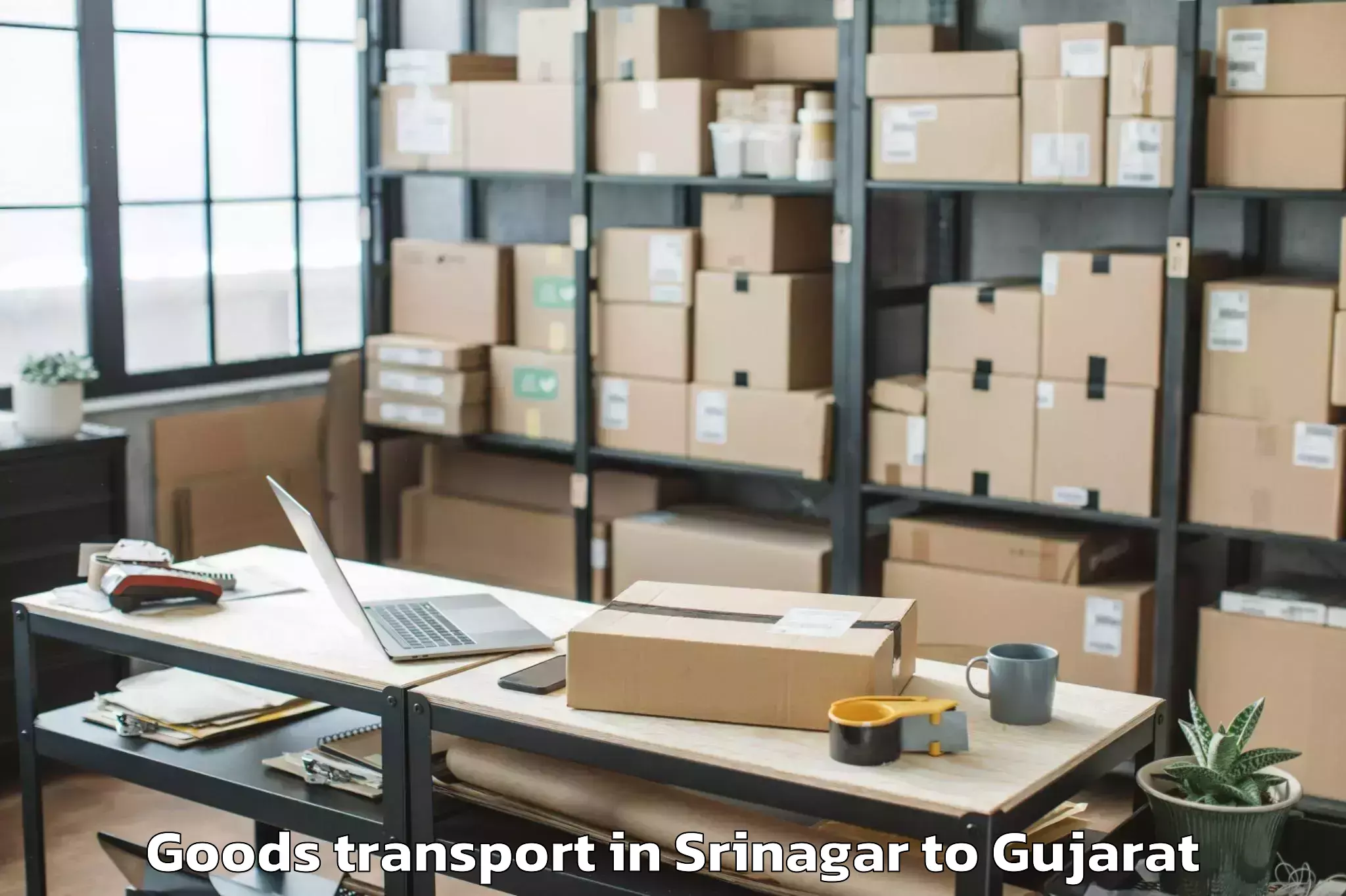 Trusted Srinagar to Saurashtra University Rajkot Goods Transport